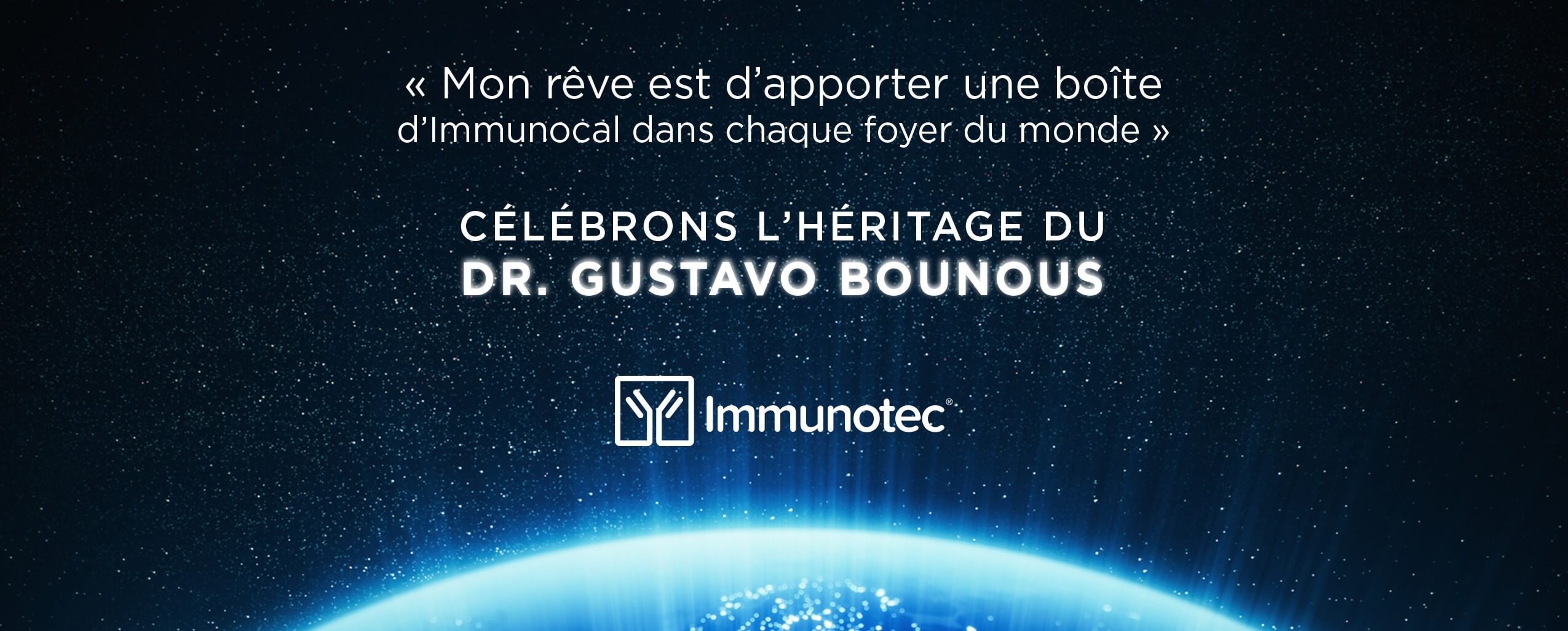 Le rêve du Docteur Bounous, c'est qu'une boîte d'Immunocal se retrouve dans tous les foyers de la planète. #immunocal, #Bounous, #rêve, #DrBounous,